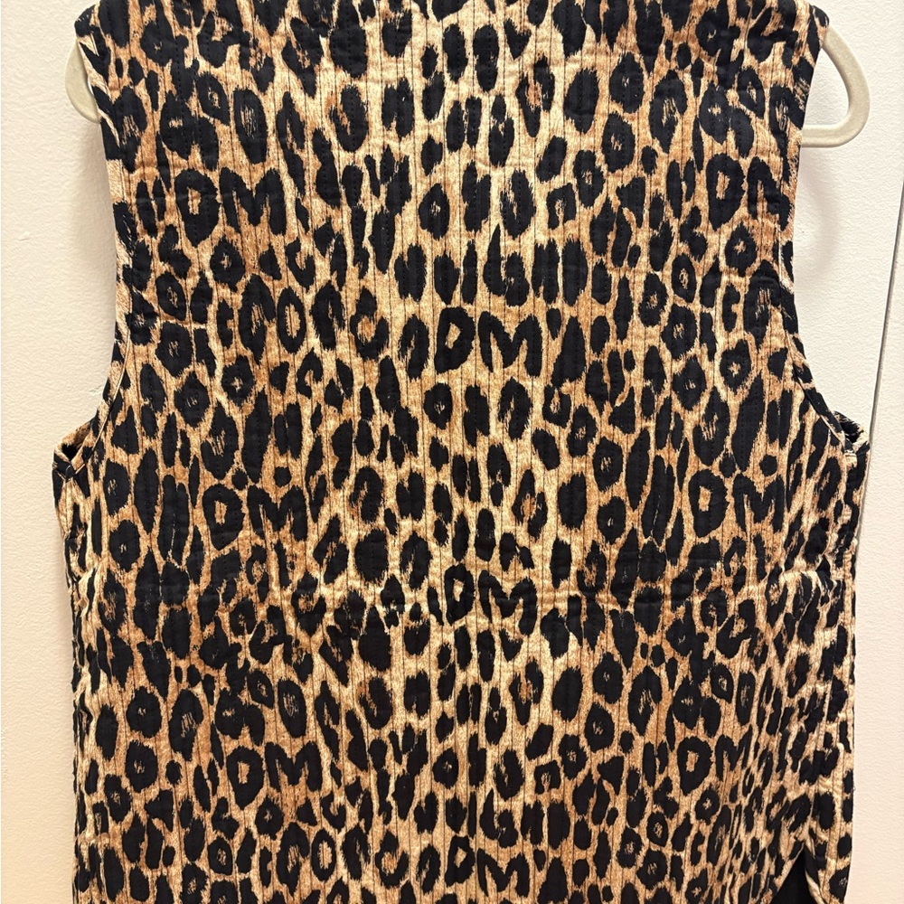 Damson Madder Leopard Print Vest - Picture 3 of 4